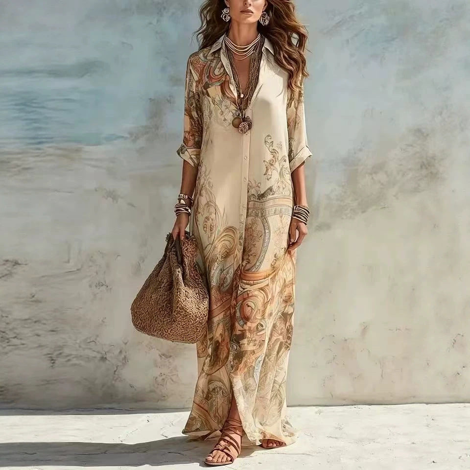 Lorna - Mediterranean Shirt Dress
