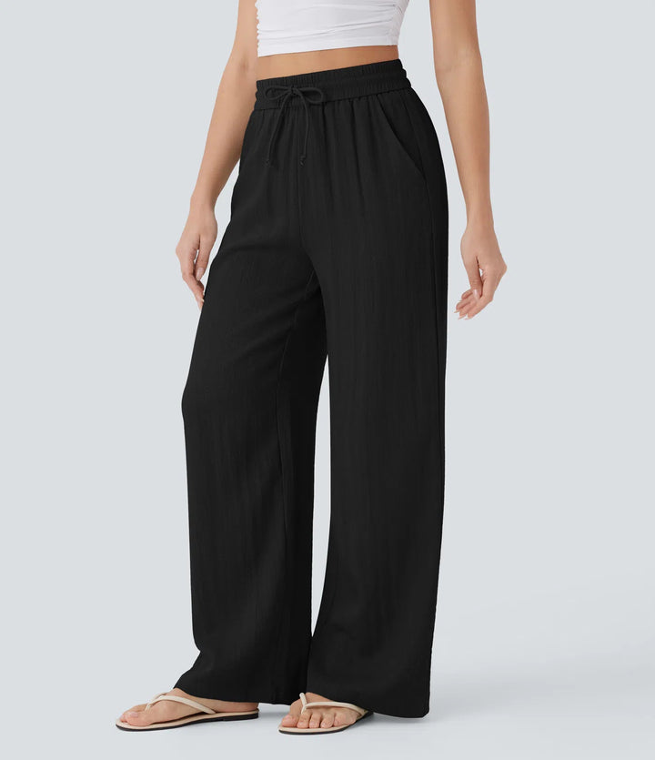 Maya - High-Waisted Wide-Leg Pants