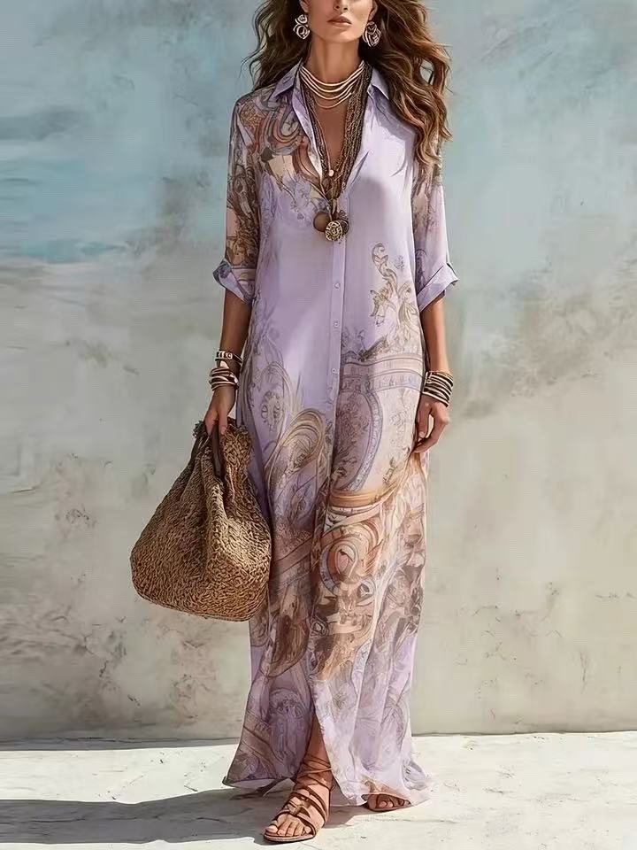 Lorna - Mediterranean Shirt Dress