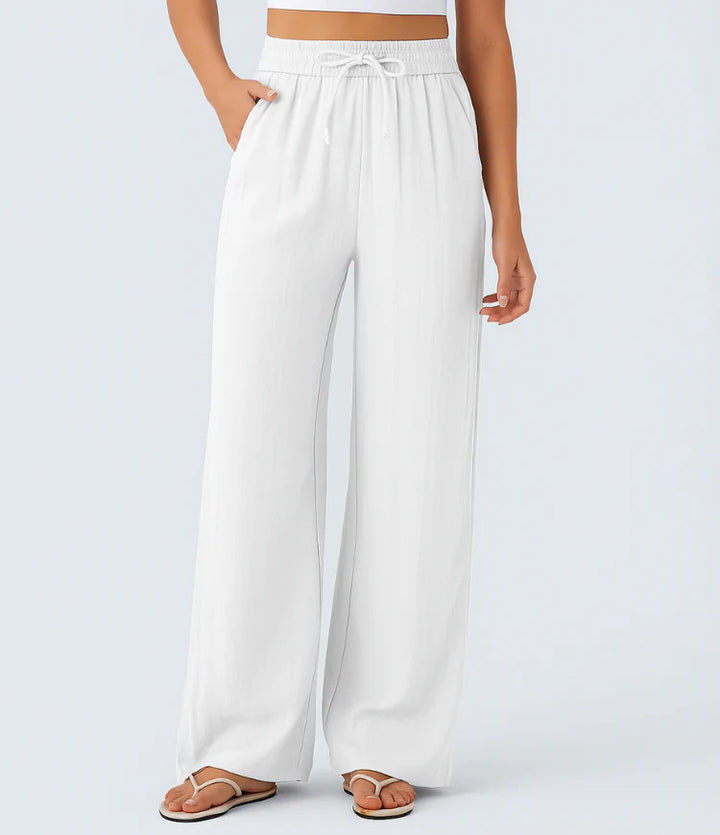 Maya - High-Waisted Wide-Leg Pants