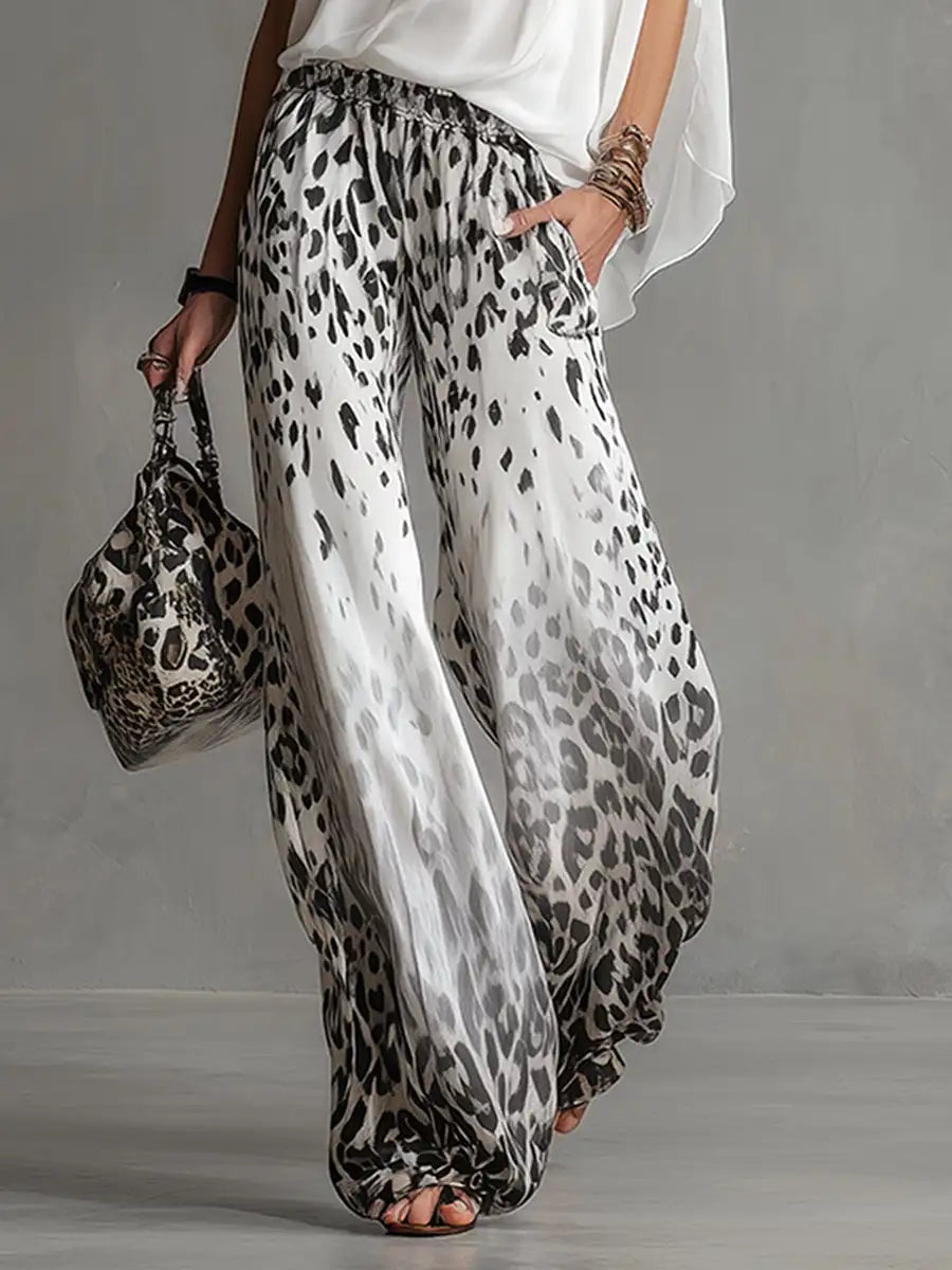 Elena - Fluid Blouse & Wide-Leg Pants Set