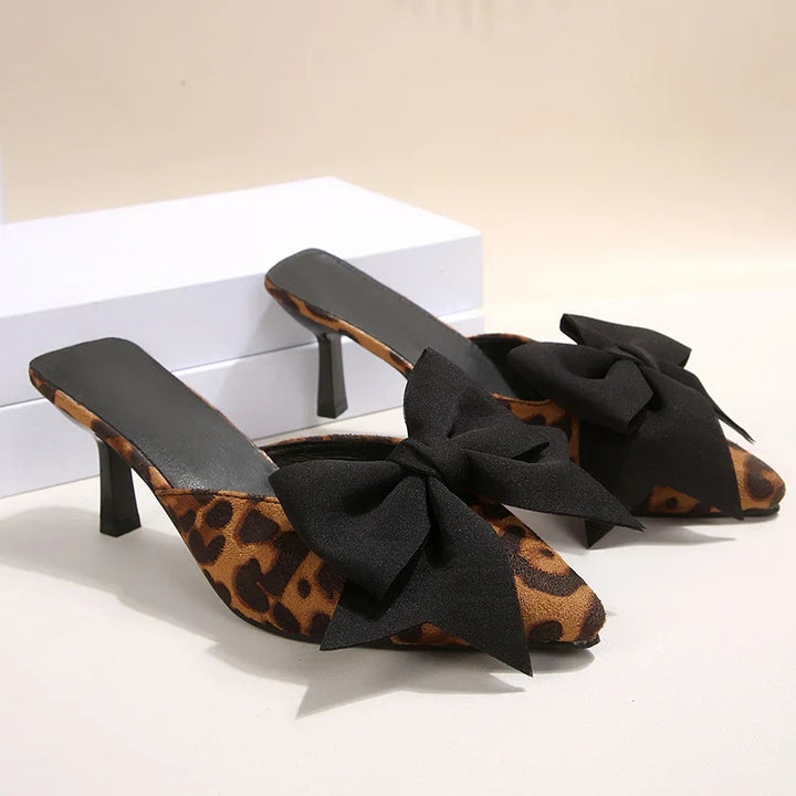 Sienna - Leopard Bow Heels
