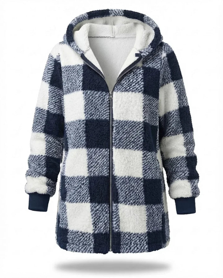 Sarah - Oversized Plaid Coat