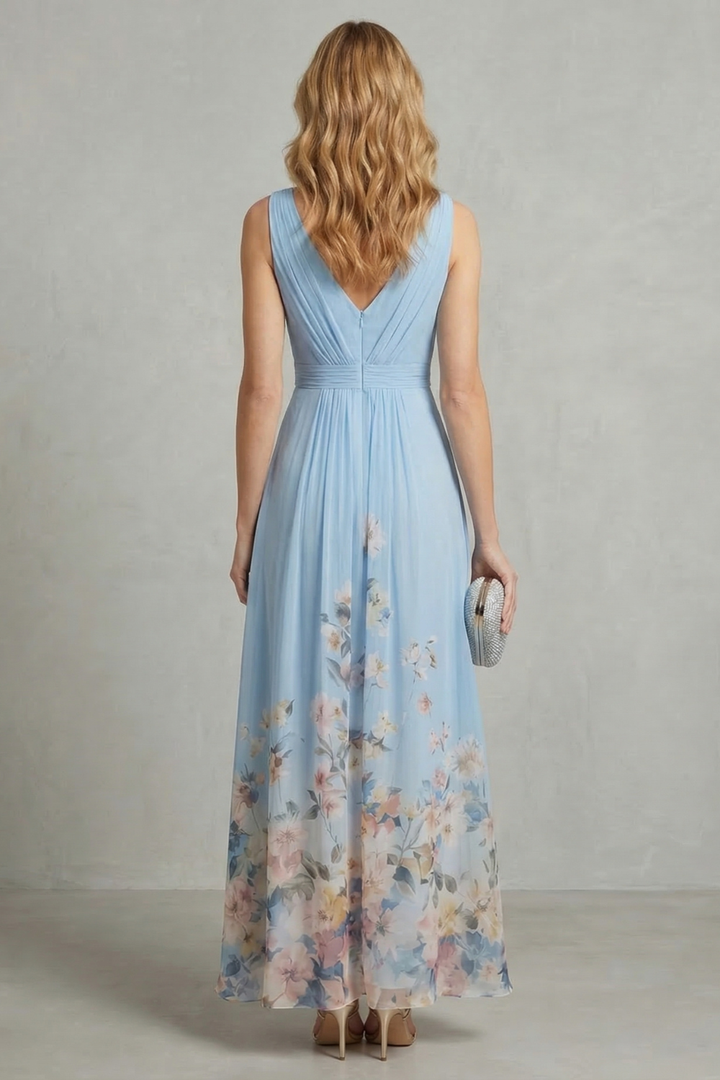 Serelisse - Romantic Floral Ombre Maxi Dress