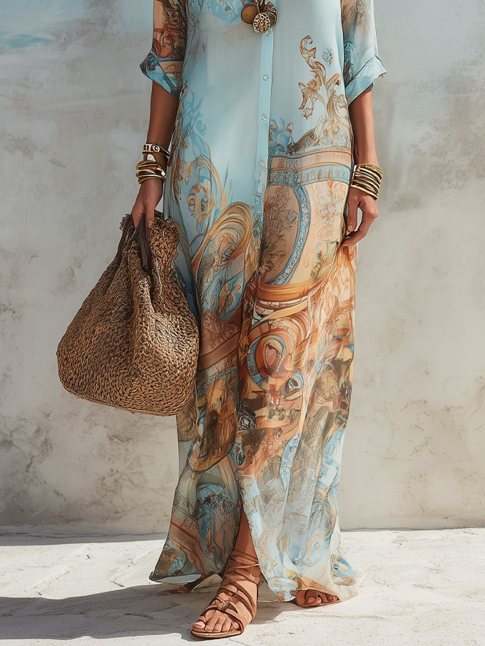 Lorna - Mediterranean Shirt Dress
