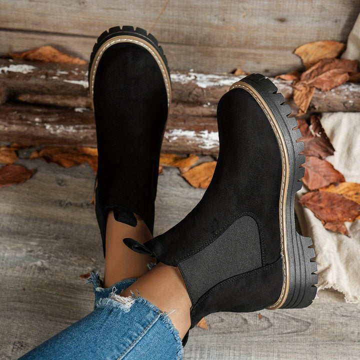 Mila - Chunky Platform Ankle Boots