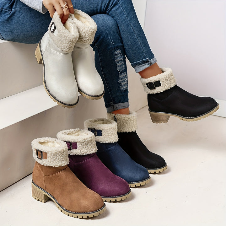 Zara - Warm Zip Ankle Boots