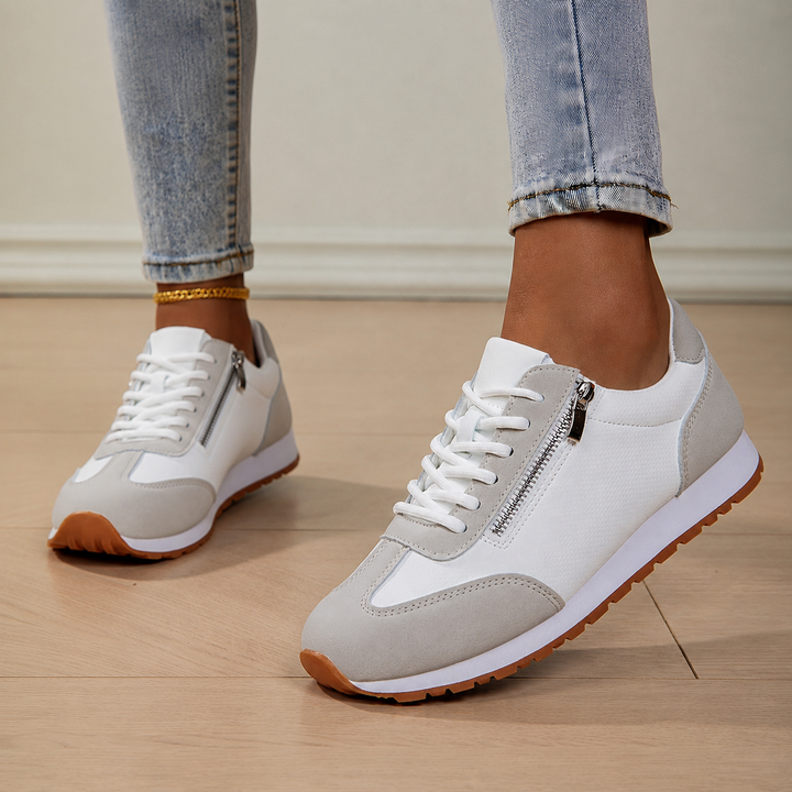 Zara - Lace-Up Side Zip Sneaker