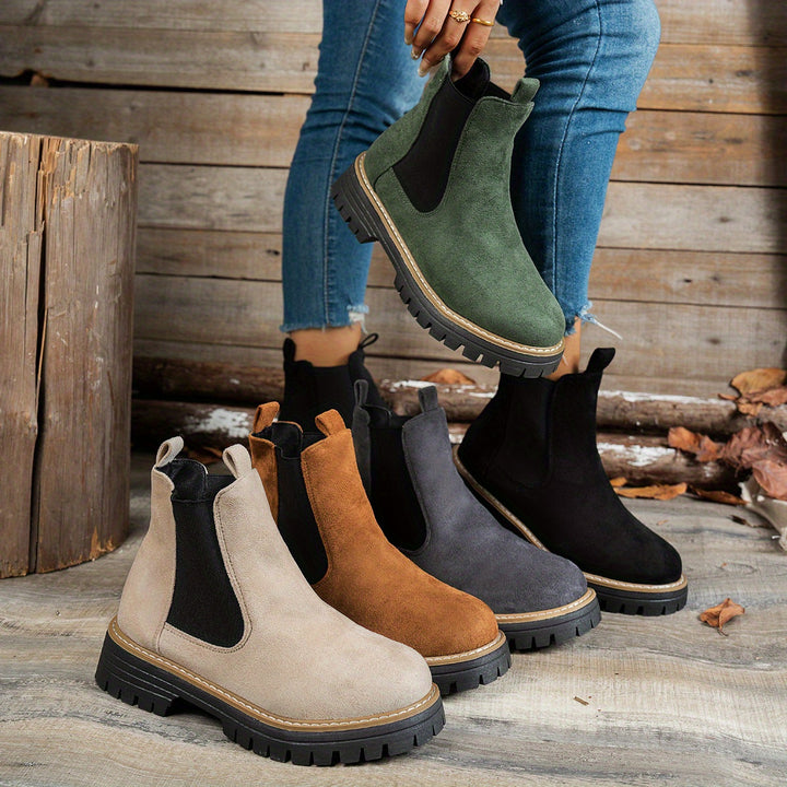 Mila - Chunky Platform Ankle Boots