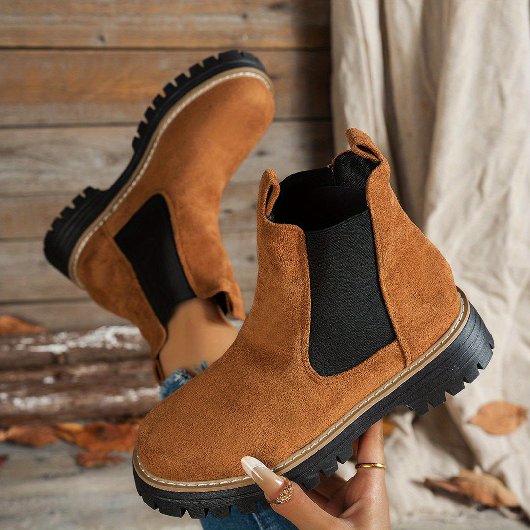 Mila - Chunky Platform Ankle Boots