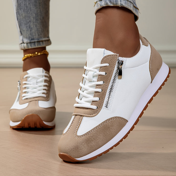 Zara - Lace-Up Side Zip Sneaker