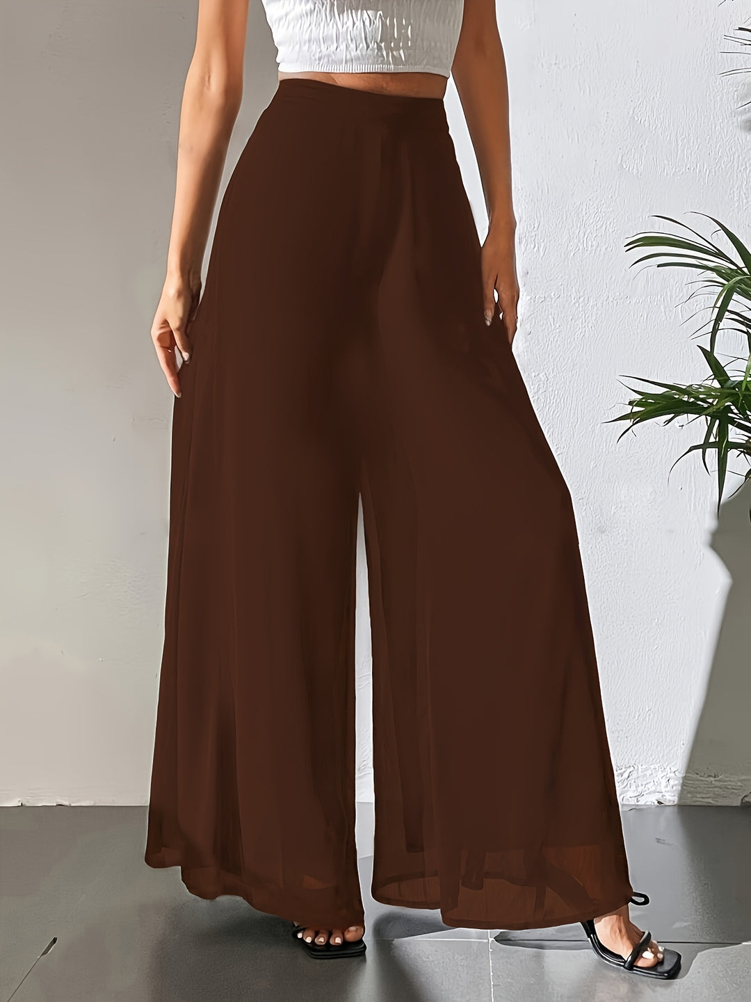 Noémie - Wide-Leg Trousers with Elastic Waist