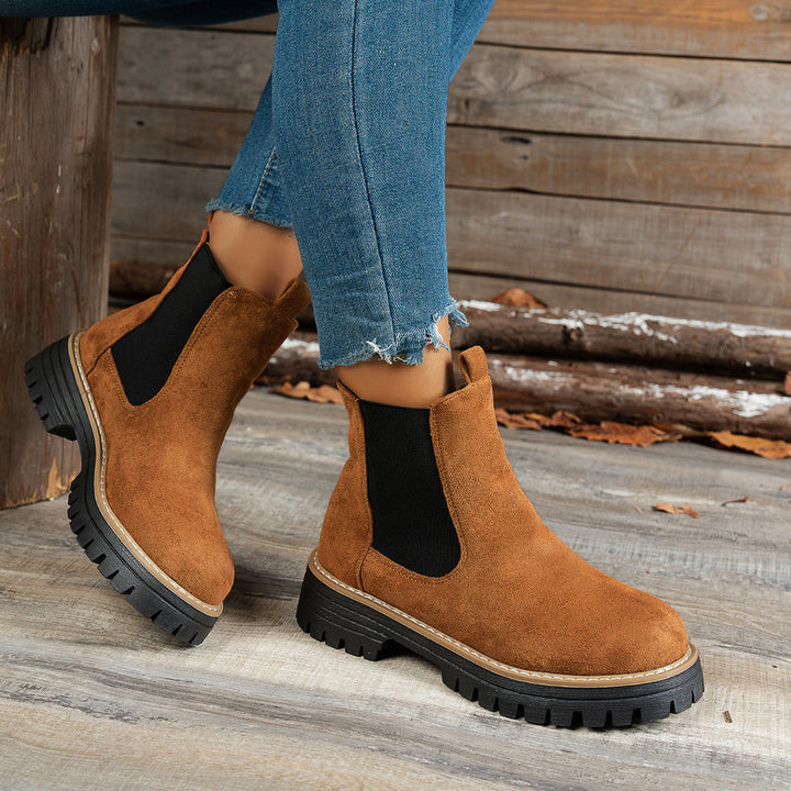 Mila - Chunky Platform Ankle Boots