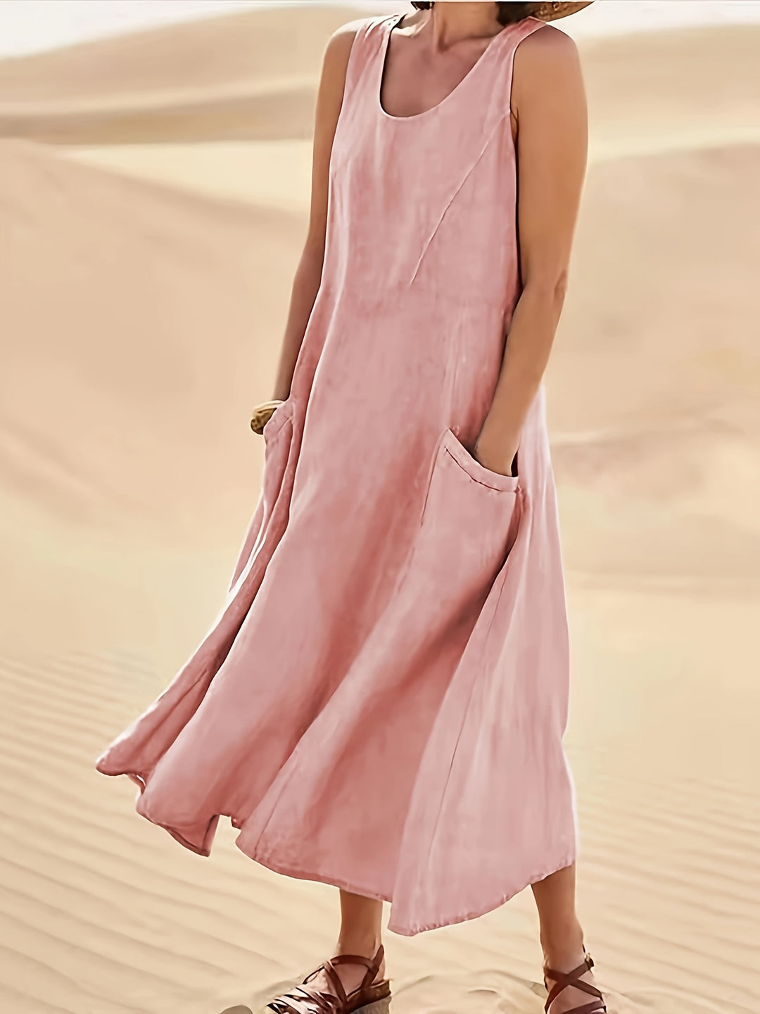 Margot - Sleeveless A-Line Midi Dress