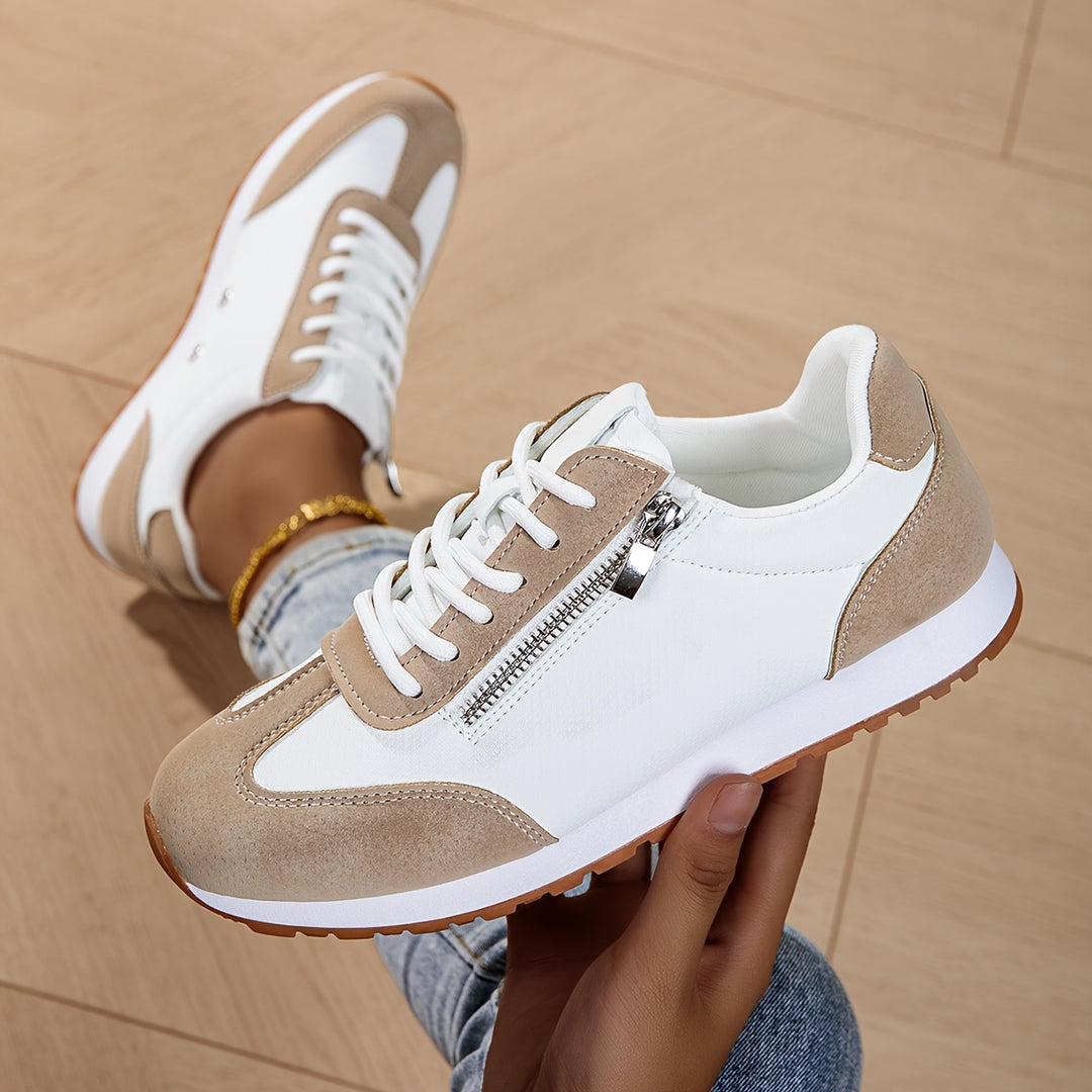 Zara - Lace-Up Side Zip Sneaker