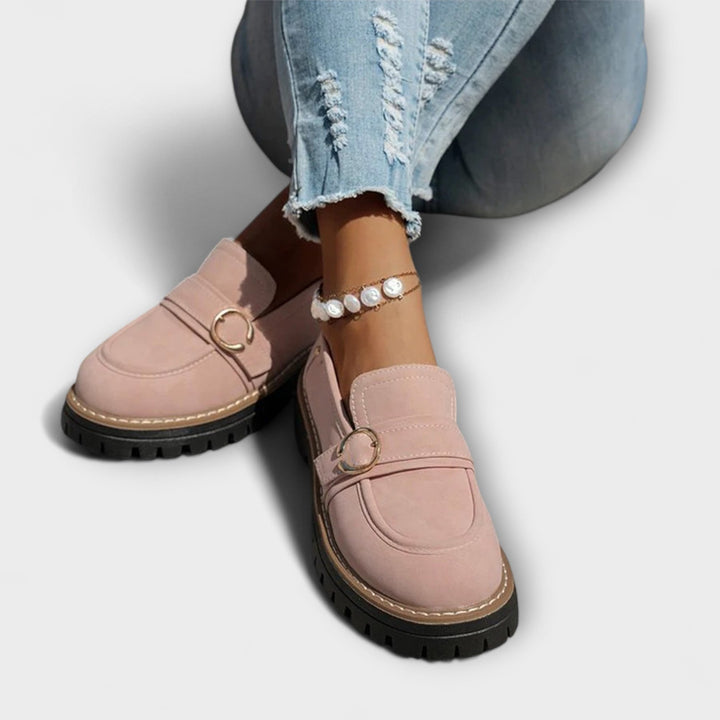 Lora - Round Toe Loafers