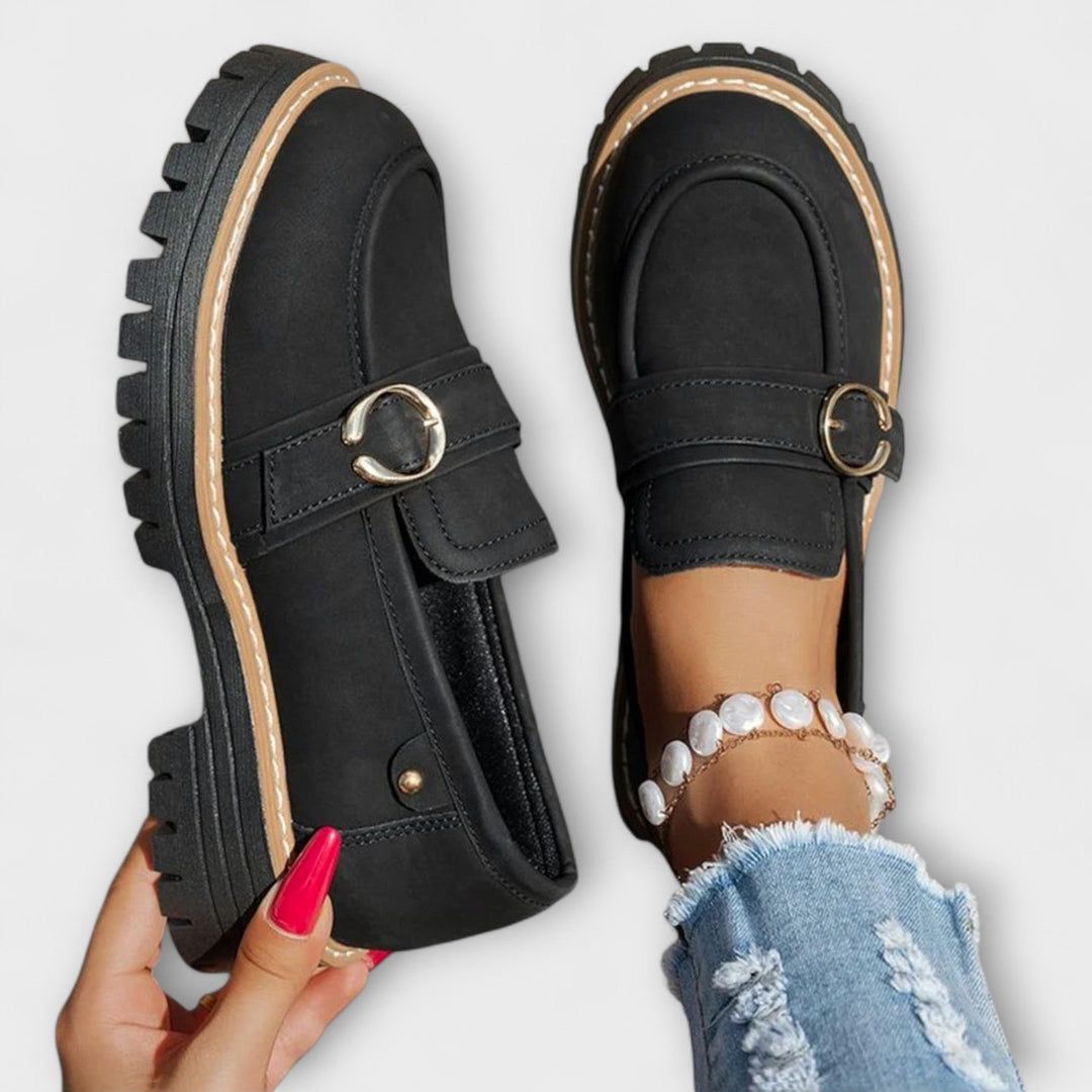 Lora - Round Toe Loafers