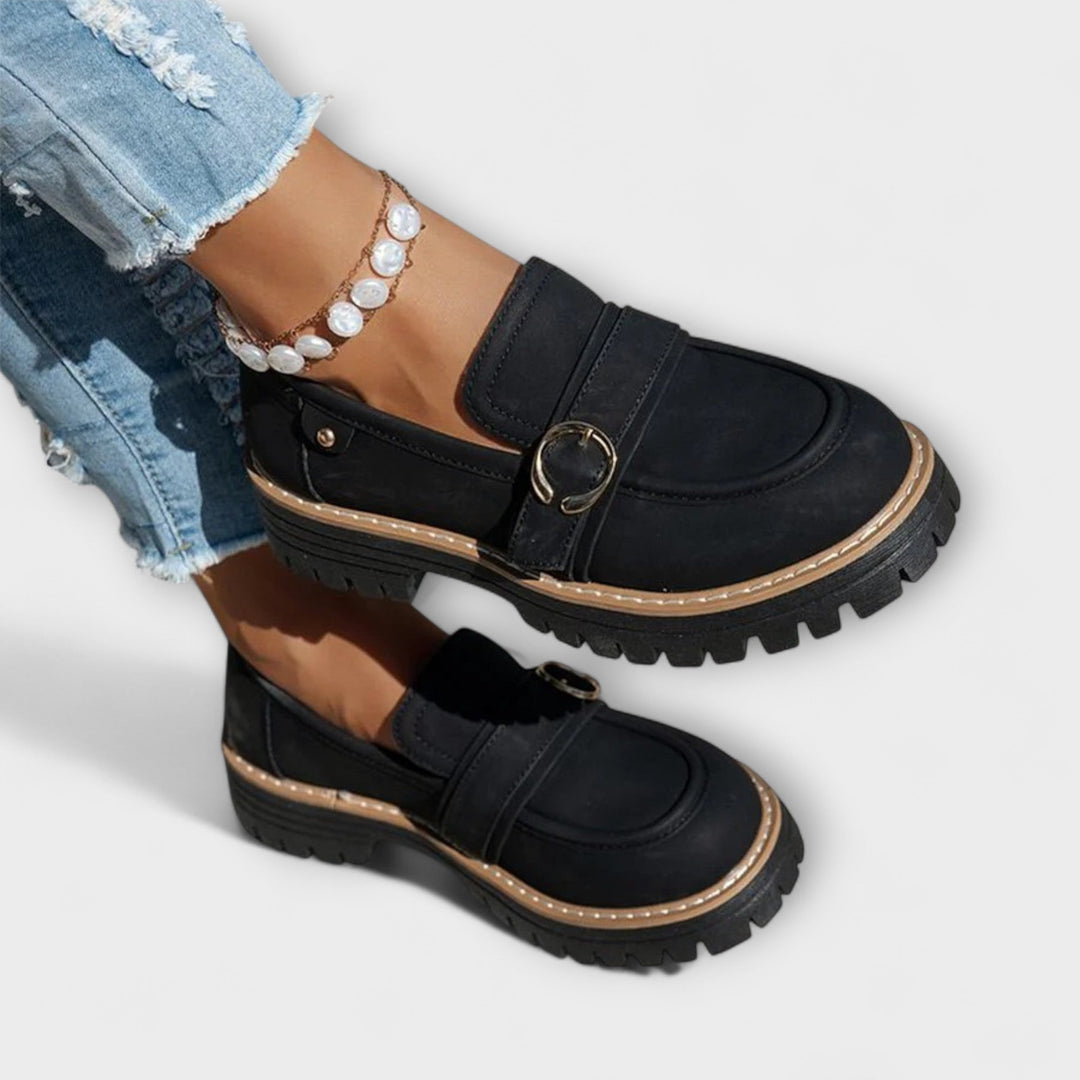 Lora - Round Toe Loafers
