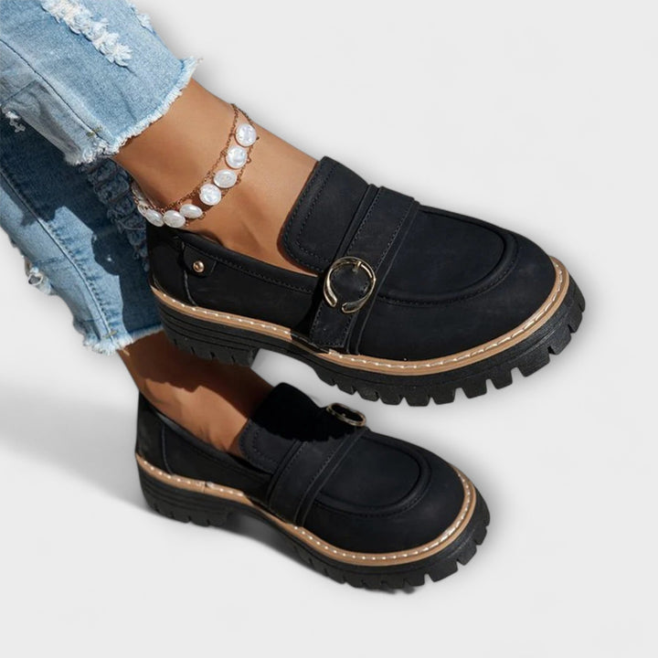 Lora - Round Toe Loafers