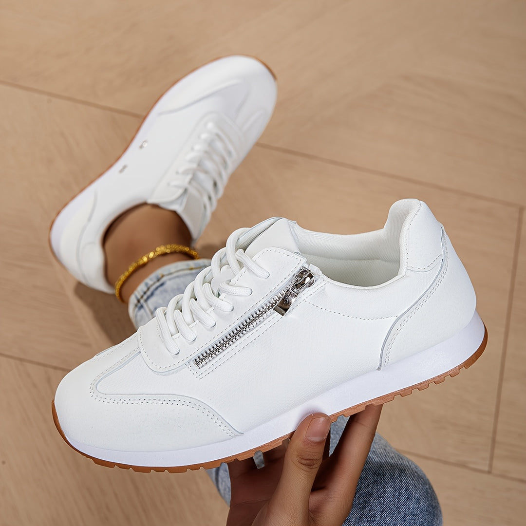 Zara - Lace-Up Side Zip Sneaker