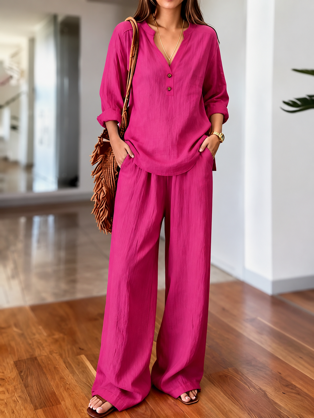 Nora - Long-Sleeve Two-Piece Set