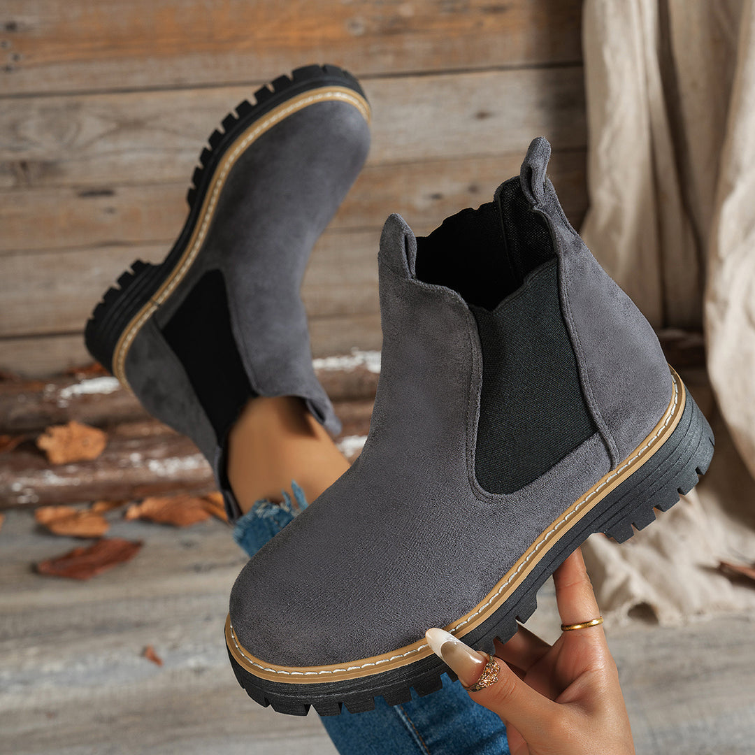 Mila - Chunky Platform Ankle Boots