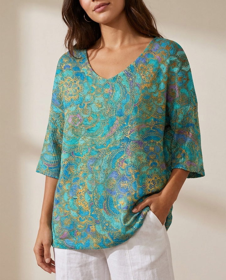 Retro Relaxed Knit Top