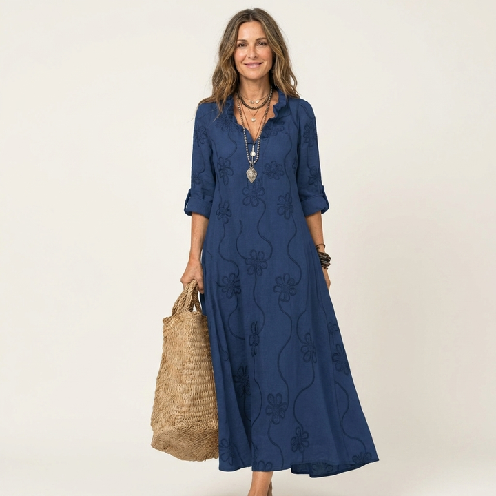 Mariam - Lightweight Maxi Dress with Floral Detail
