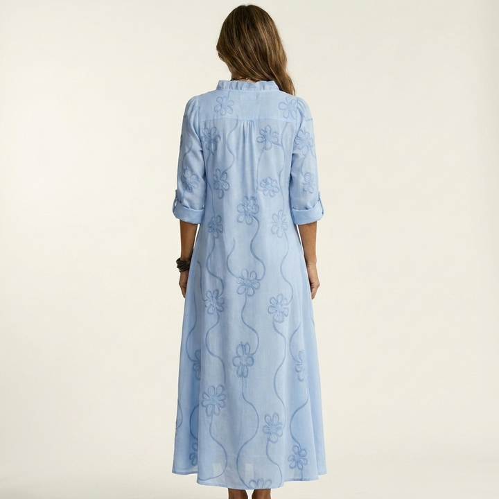 Mariam - Lightweight Maxi Dress with Floral Detail