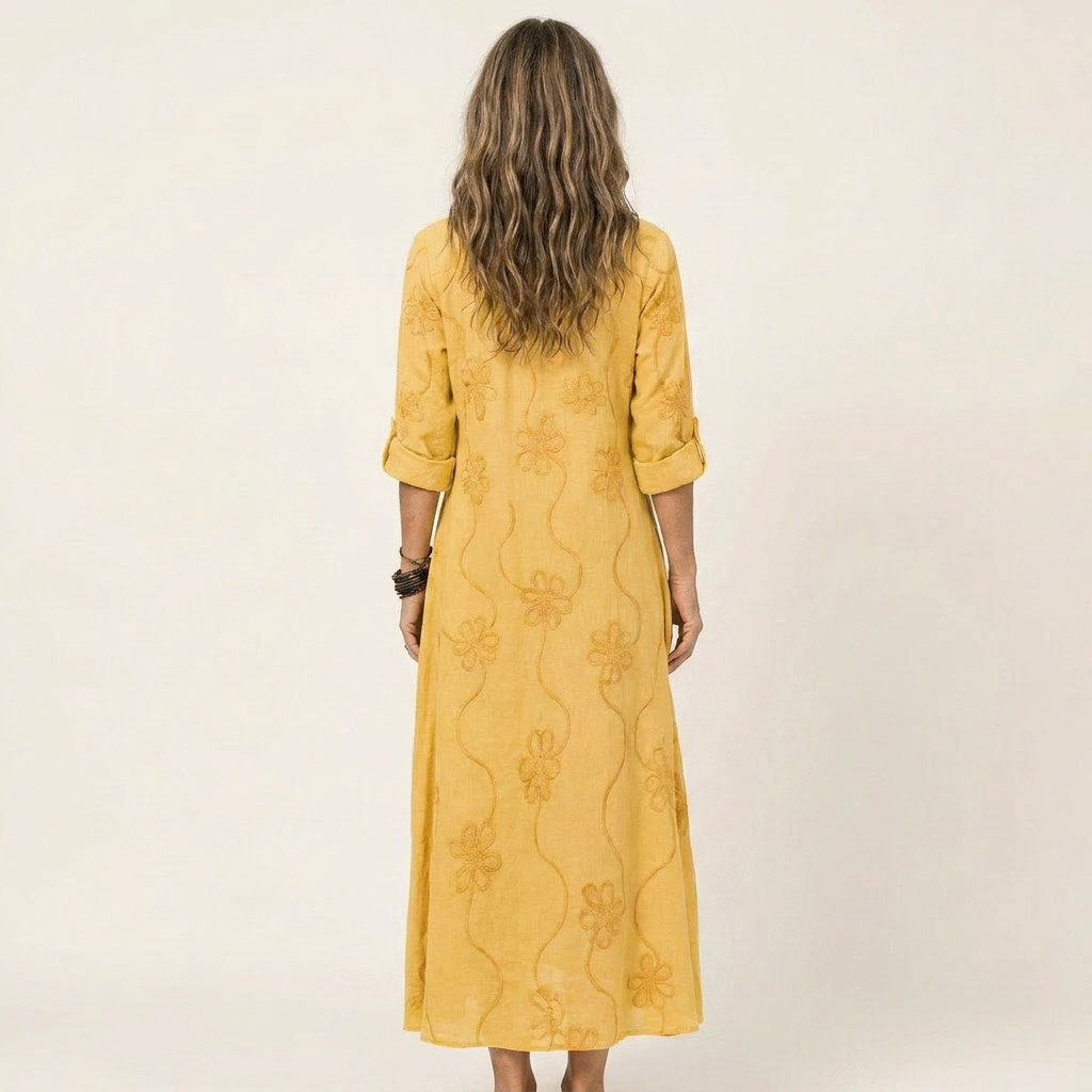 Mariam - Lightweight Maxi Dress with Floral Detail