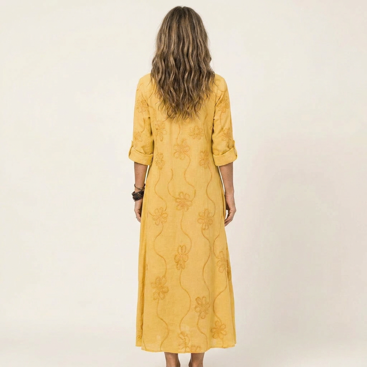 Mariam - Lightweight Maxi Dress with Floral Detail