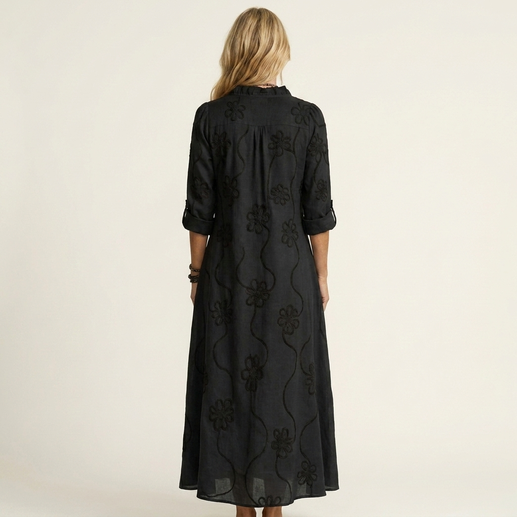 Mariam - Lightweight Maxi Dress with Floral Detail