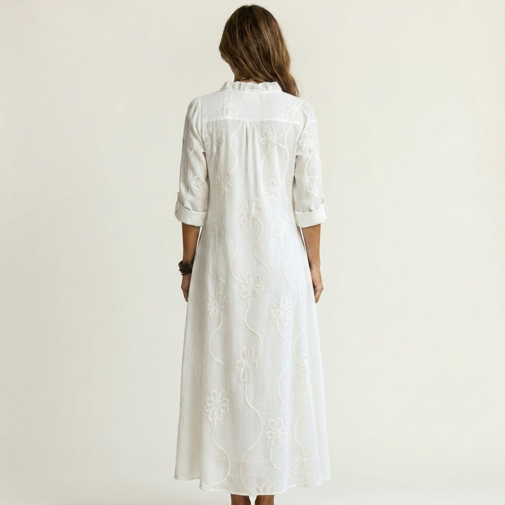 Mariam - Lightweight Maxi Dress with Floral Detail