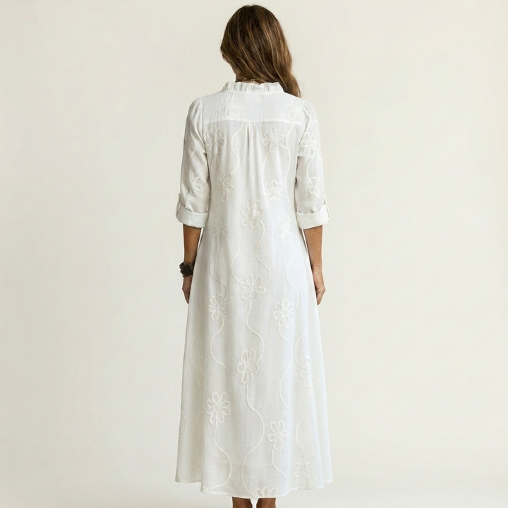Mariam - Lightweight Maxi Dress with Floral Detail