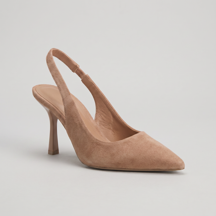 Aria - Pointed Toe Slingback Heels