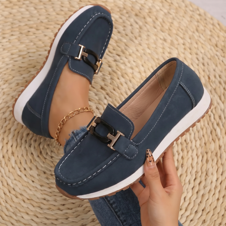 Naomi - Elegant Buckle Loafers