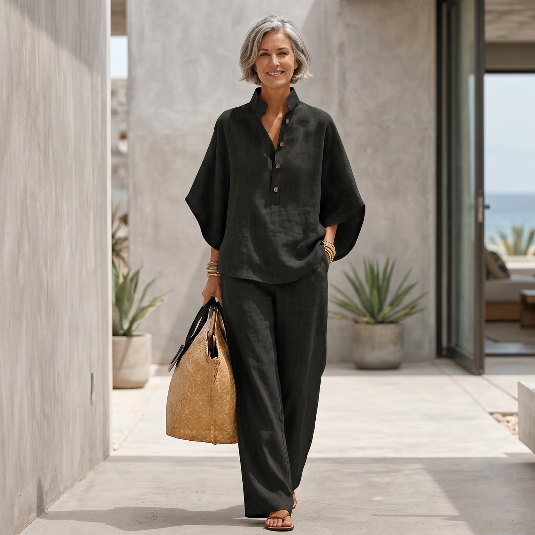 Avenira - Batwing Sleeve Two-Piece Set