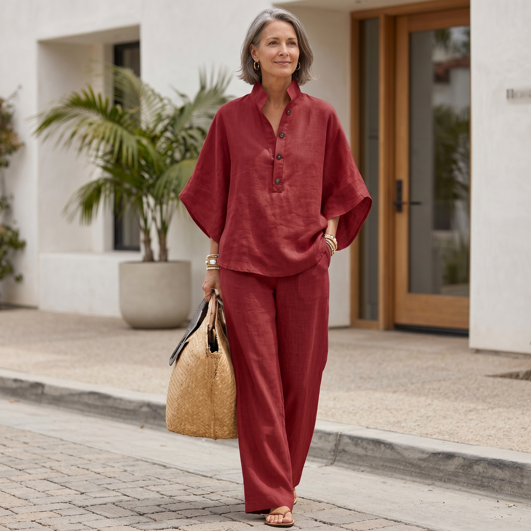 Avenira - Batwing Sleeve Two-Piece Set