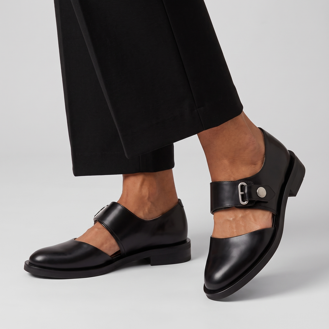 Mary Jane Shoes with Adjustable Strap