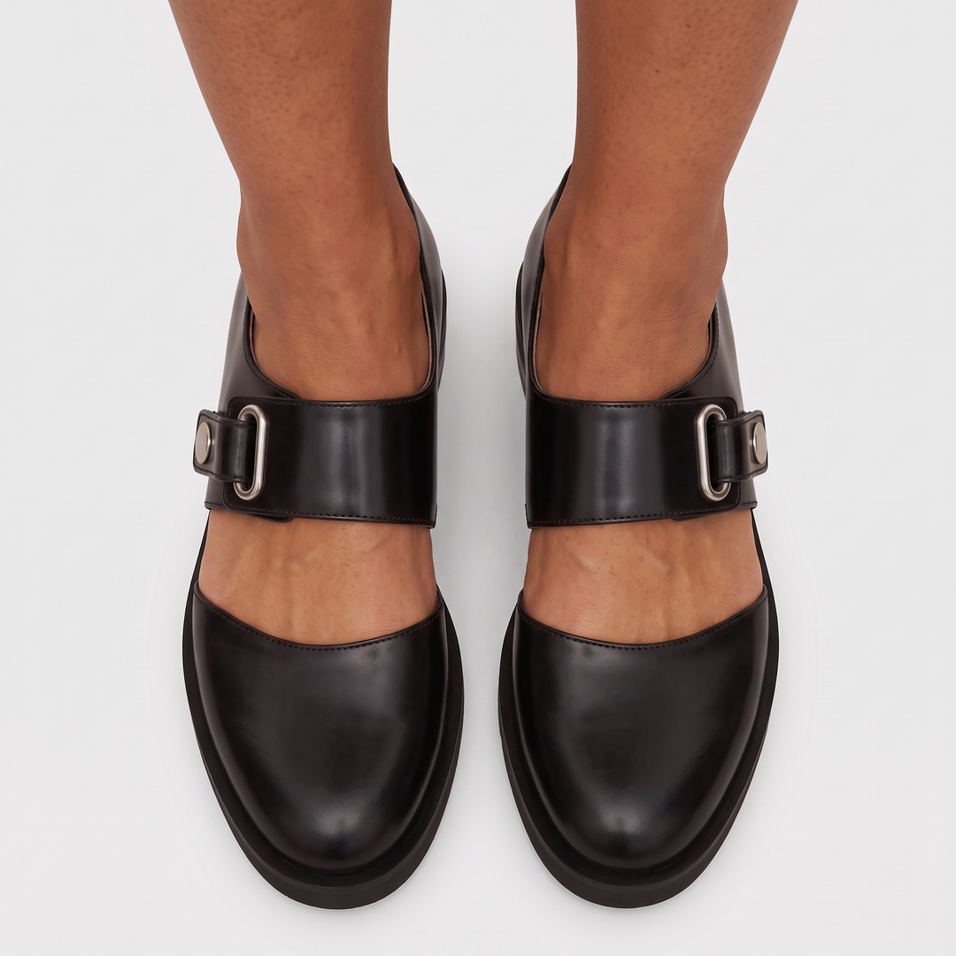Mary Jane Shoes with Adjustable Strap