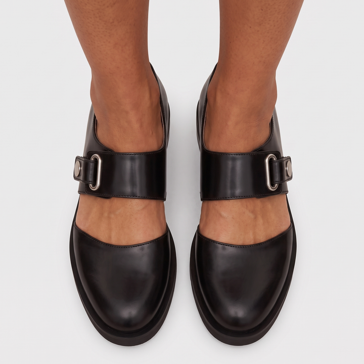 Mary Jane Shoes with Adjustable Strap
