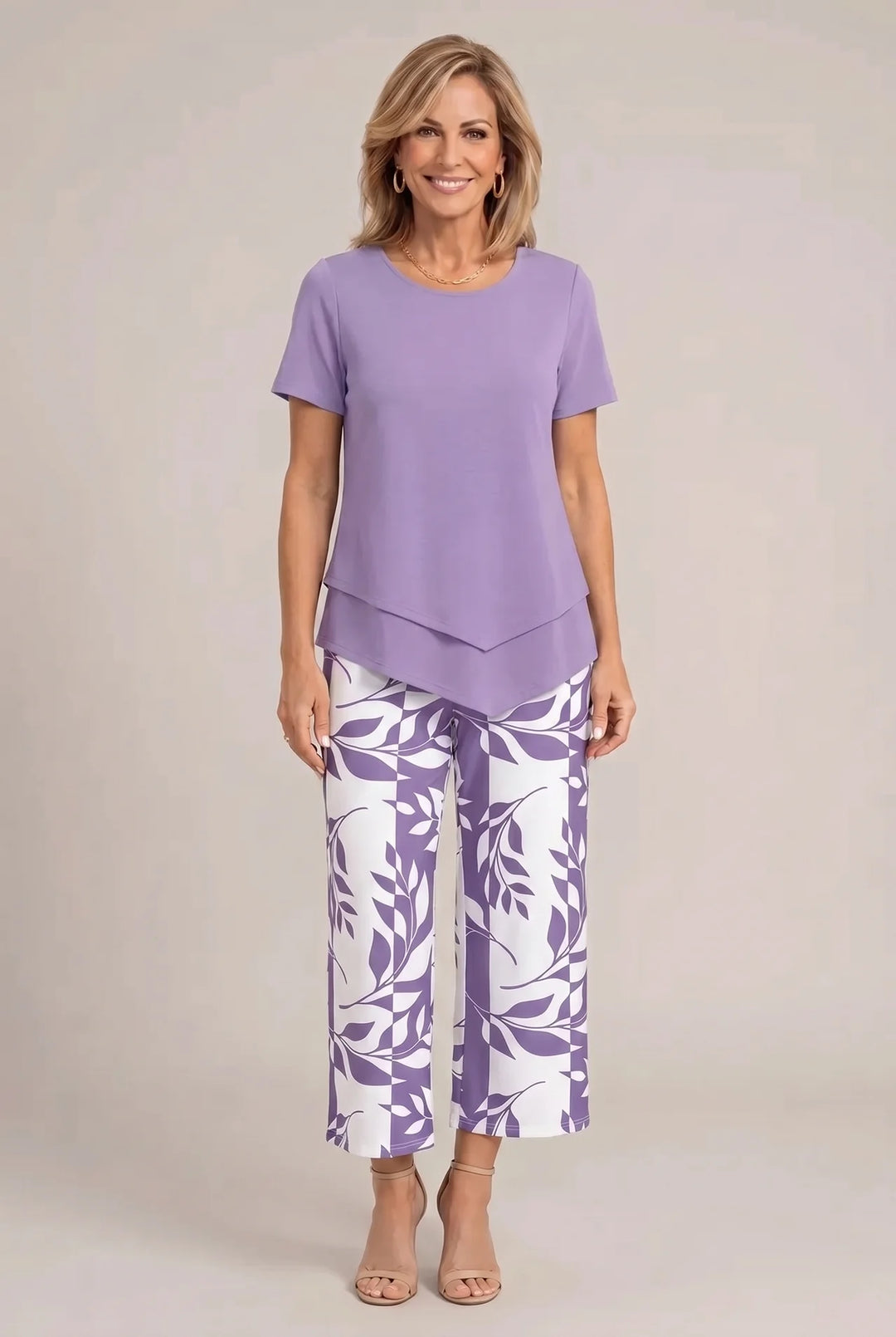 Aeryssa - Tailored Two-Piece Wide Leg Set