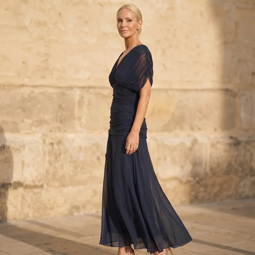 Avery - Elegant Blue Dress