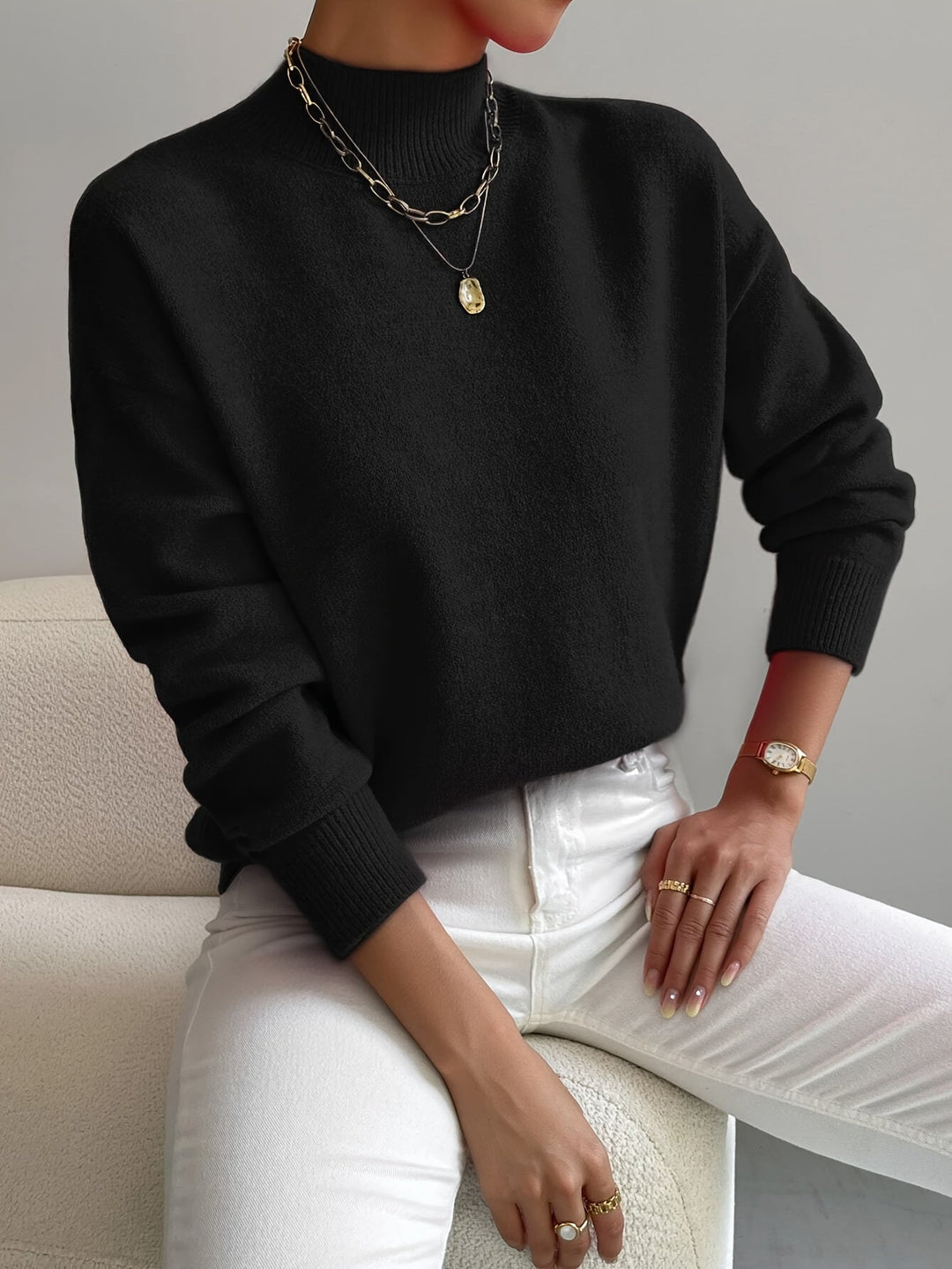 Nova - Ribbed Turtleneck Sweater